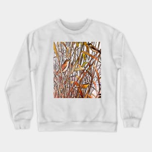 canary birds in the grass Crewneck Sweatshirt